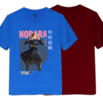 Unisex Style Set: Printed & Plain Round Neck T-Shirt Combo