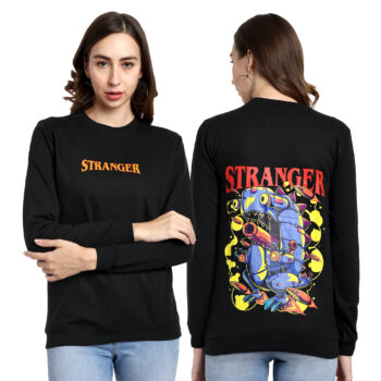 Womens Graphic Print  Sweatshirt With Round Neck