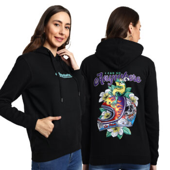 Womens Graphic Print Regular Fit Hoodie