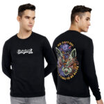 Mens Graphic Print Regular Sweatshirt With Round Neck