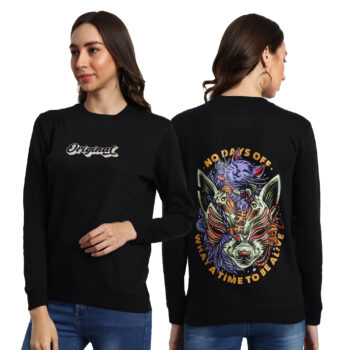 Womens Graphic Print  Sweatshirt With Round Neck