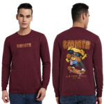 Mens Graphic Print Regular Sweatshirt With Round Neck