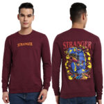 Mens Graphic Print Regular Sweatshirt With Round Neck