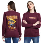 Womens Graphic Print  Sweatshirt With Round Neck
