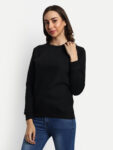 Plain Sweatshirt With Round Neck