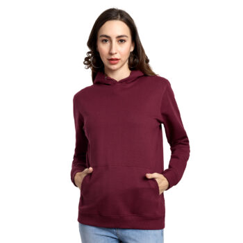 Womens Regular Fit Hoodie Plain