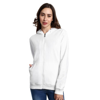 Plain Regular Fit With Zipper Hoodie