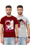 2PACK PRINT + PRINT [MAROON+GRAY MILANGE]