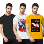 3Pack 2-Graphic With 1-Solid T-shirt