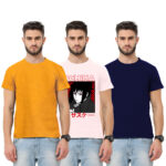 3Pack-2-Solid With 1-Graphic T-shirt