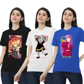 Womens 3-Pack Graphic T-shirt