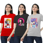 Womens 3-Pack Graphic T-shirt