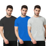 3PACK 3SOLID [CHARGOL MILANGE+ROYAL BLUE+GRAY MILANGE]