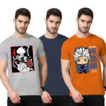 3Pack 2-Graphic With 1-Solid T-shirt