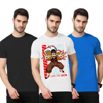 3Pack-2-Solid With 1-Graphshirtic T-shirt