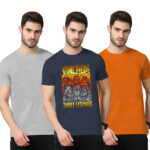 3PACK SOLO PRINT 2 [GRAY+NAVY BLUE+ORANGE]