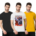 3Pack-2-Solid With 1-Graphshirtic T-shirt