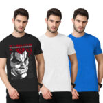 3Pack-2-Solid With 1-Graphshirtic T-shirt