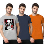 3Pack-2-Solid With 1-Graphshirtic T-shirt