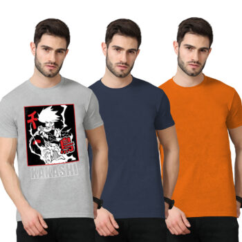 3Pack-2-Solid With 1-Graphshirtic T-shirt