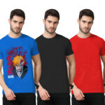 3Pack-2-Solid With 1-Graphic T-shirt