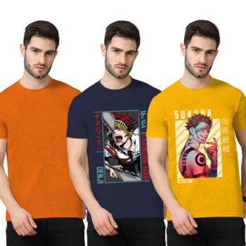 3Pack 2-Graphic With 1-Solid T-shirt