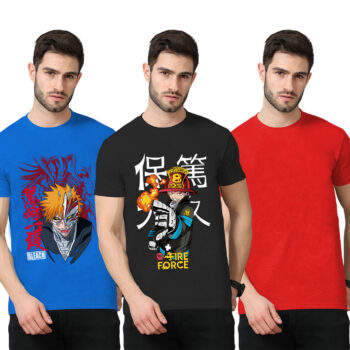 3Pack 2-Graphic With 1-Solid T-shirt