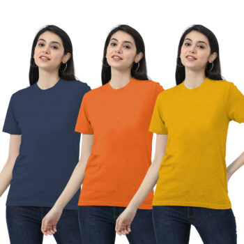 Womens 3-Pack Solid T-shirt