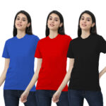 3PACK 3SOLID(ROYALBLUE+RED+BLACK)