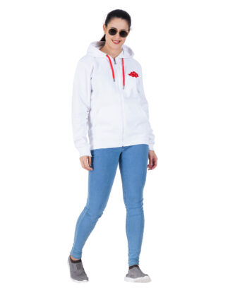 ECK TF-w102 F SLV ZIPPER-white -NARUTO